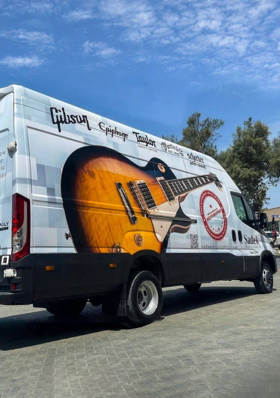 High-quality van wrapping service at Printzone warehouse Al Quoz Dubai