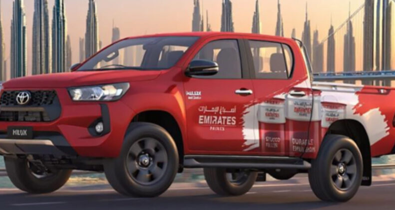 Vehicle branding company in Dubai wrapping a commercial Truck and vehicle with full vinyl wrap - 4