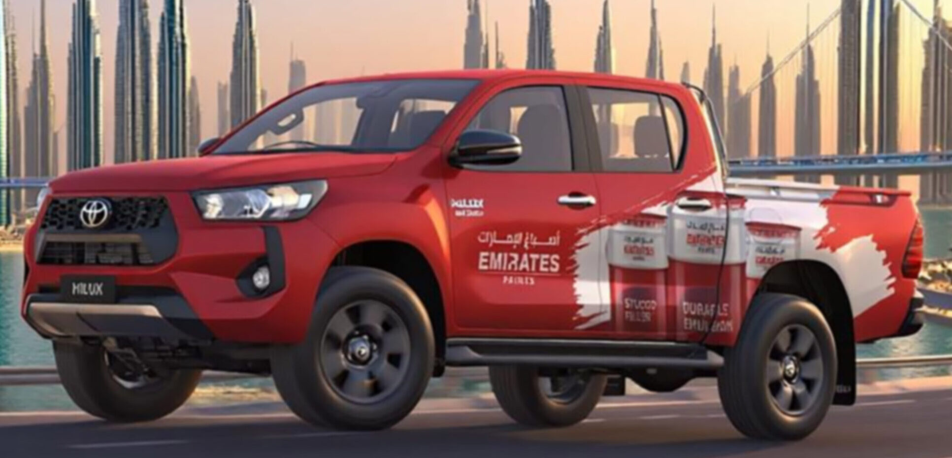 Vehicle branding company in Dubai wrapping a commercial Truck and vehicle with full vinyl wrap - 4
