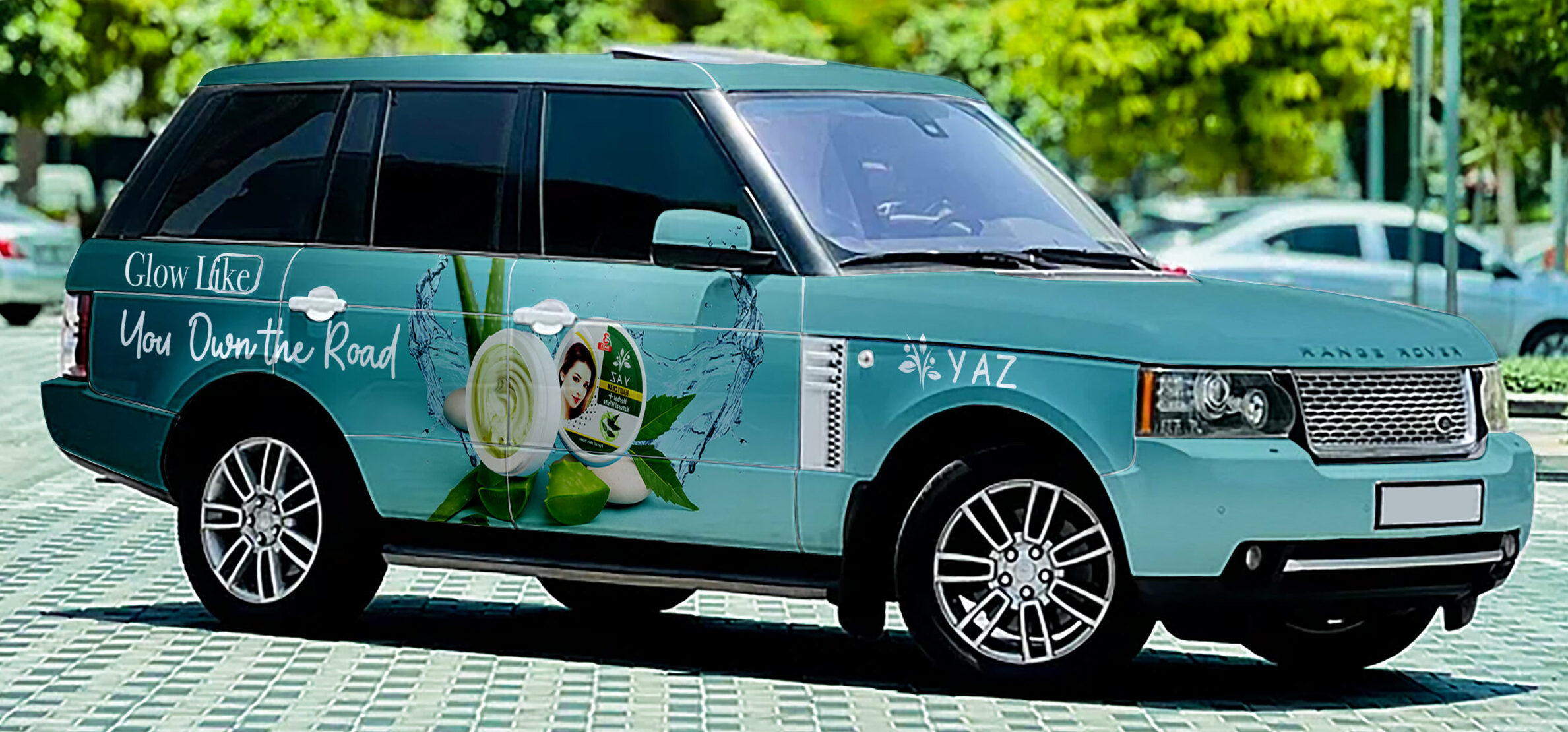 Vehicle branding company in Dubai wrapping a commercial car van with full vinyl wrap - 11
