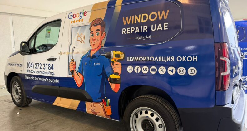 Vehicle branding team applying custom vinyl wrap to a branded vehicle, professional car branding services by Printzone Advertising LLC Inhouse - 1